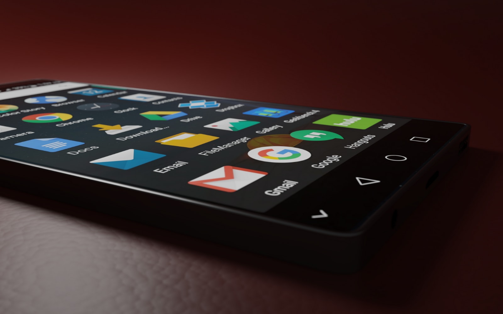 Smart phone with language apps displayed.
